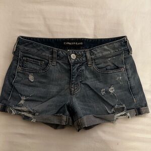 Express Vintage Wash Jean Shorts